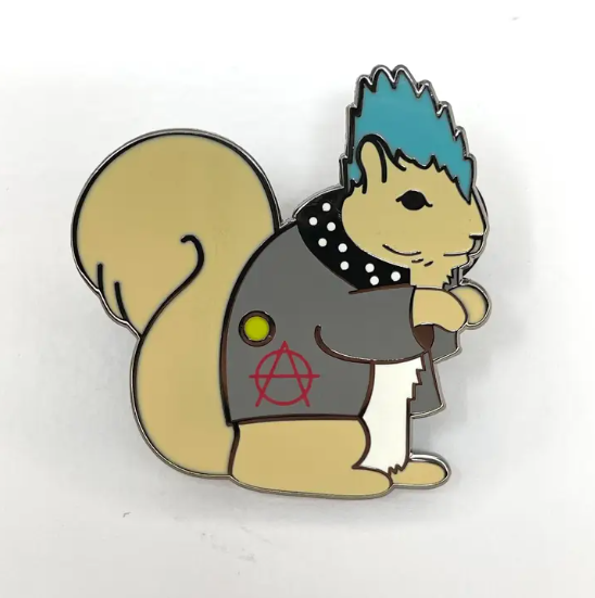 Sweaty Squiggle Cat Pin – Shattered-Earth