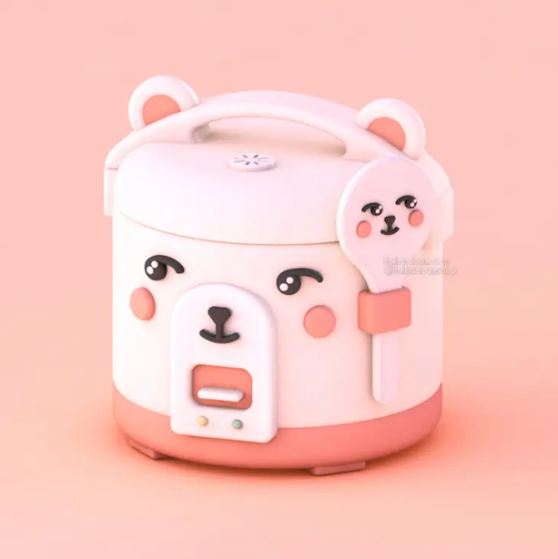 The Bao Bae - 3D Bear-y Cute Rice Cooker 5 Print
