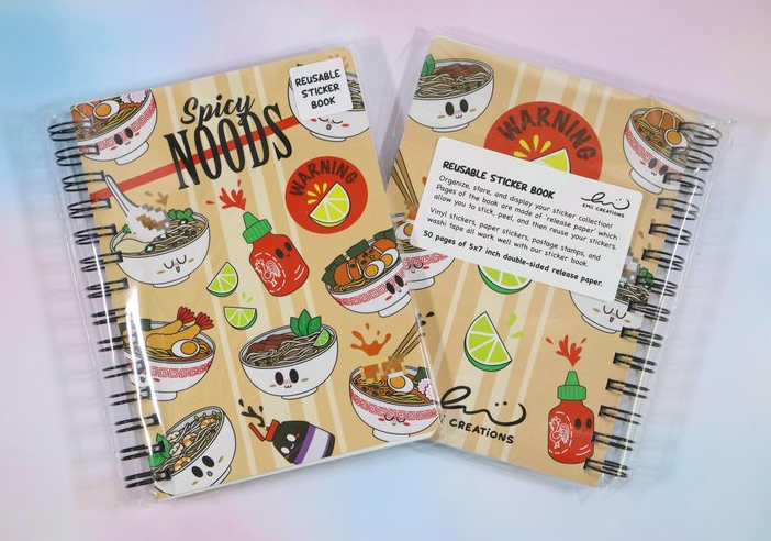 Emii Creations - Spicy Noods Reusable Sticker Book